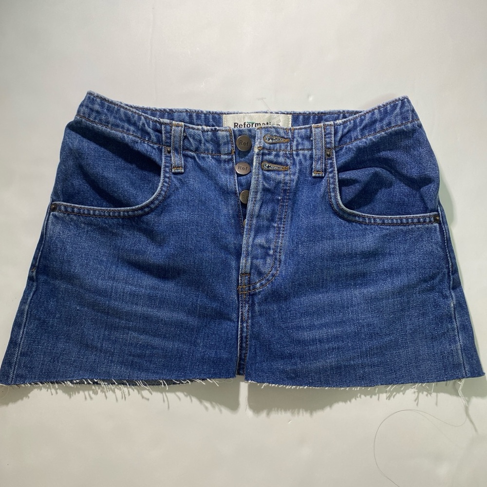Reformation Denim Skirt